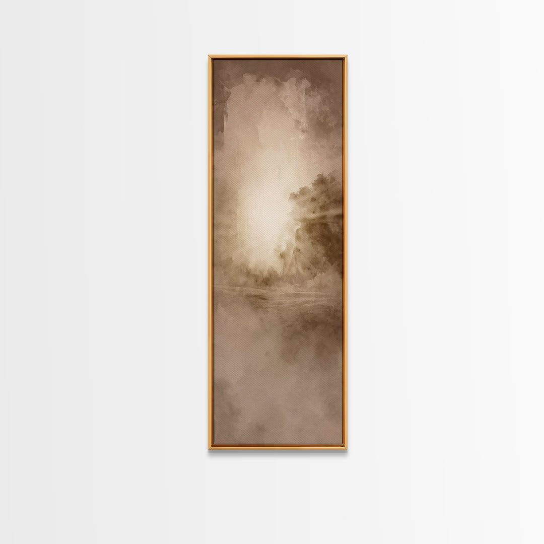 Holy Dawn Rising – Framed Canvas Print – Narrow Art – Christian Art Canvas – Christian Art – Christian Wall Art – Christian Christmas Art
