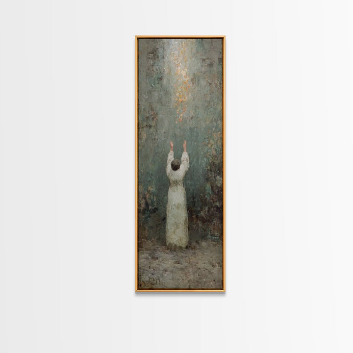 Rise To Glory – Framed Canvas Print – Narrow Art – Christian Art Canvas – Christian Wall Art – Modern Christian Art – Christian Christmas A