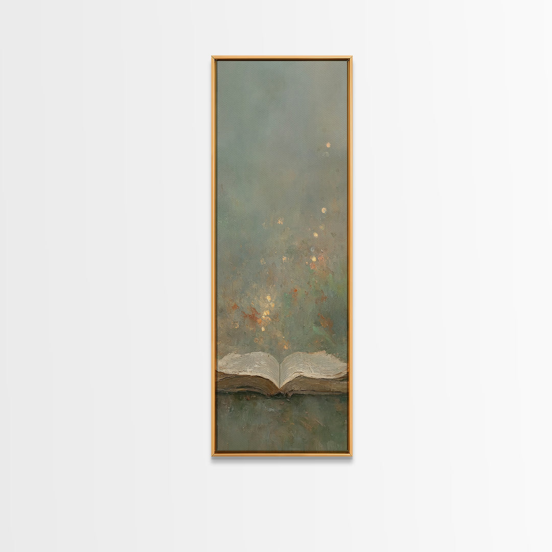 Living Word Glow – Framed Canvas Print – Skinny Art – Christian Art Canvas – Christian Wall Art – Christian Art – Christian Gift Ideas