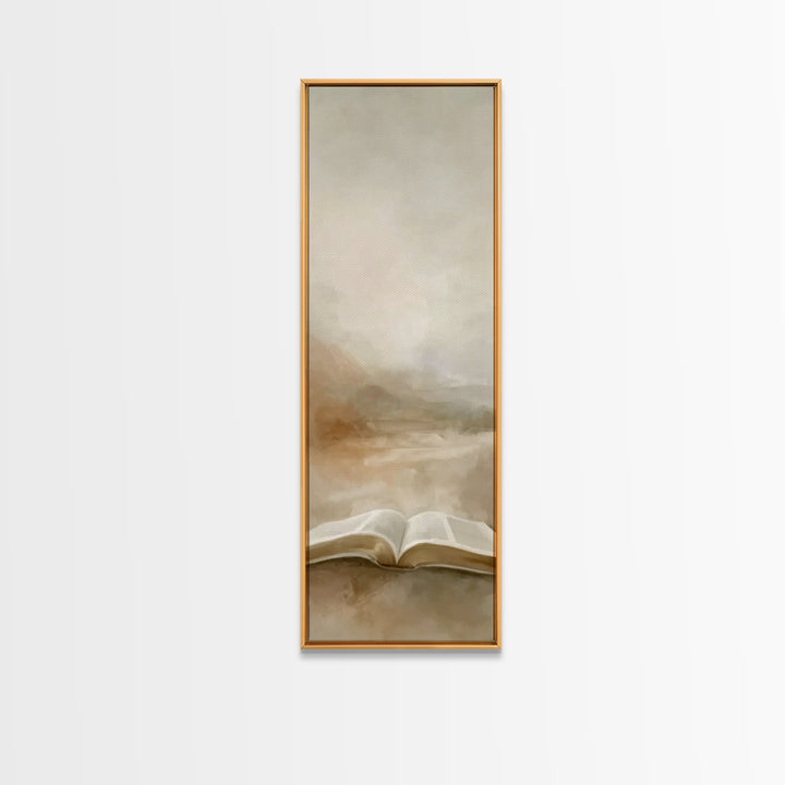 Desert Of Promise – Framed Canvas Print – Christian Art – Christian Art Canvas – Narrow Art – Christian Wall Art – Christian Gift – Christm