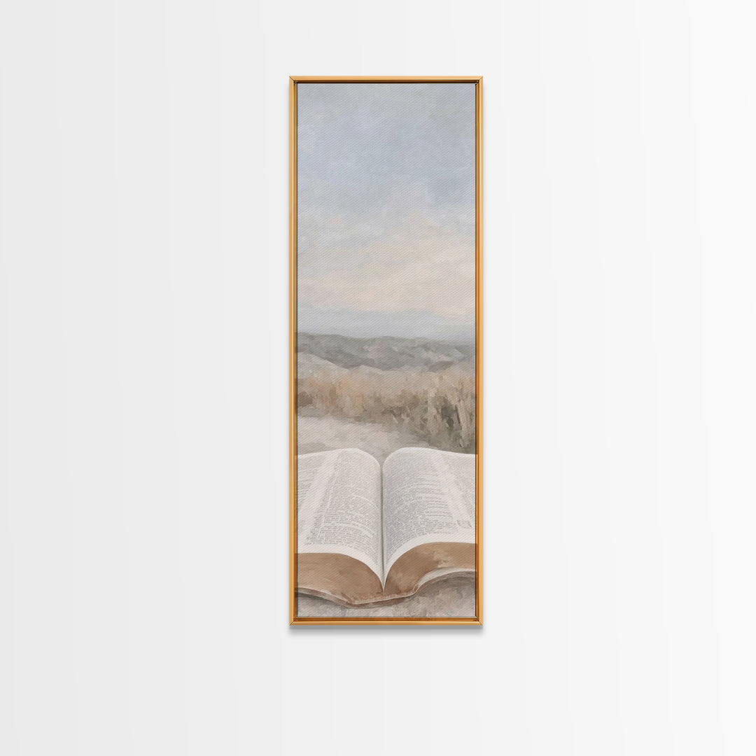 Horizon Of Faith – Framed Canvas Print – Christian Wall Art – Christian Art – Christian Art Canvas – Tall Narrow Wall Art – Christian Decor