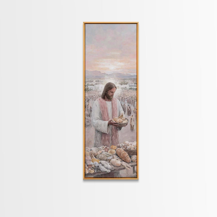 Bread Of Mercy – Framed Canvas Print – Christian Wall Art – Jesus Painting – Christian Art Canvas – Large Christian Painting – Christian De