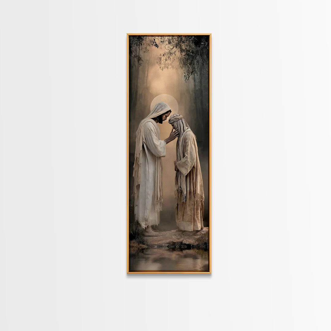 Forest Of Blessings – Framed Canvas Print – Christian Wall Art – Christian Art Canvas – Large Jesus Painting – Christian Painting – Christi