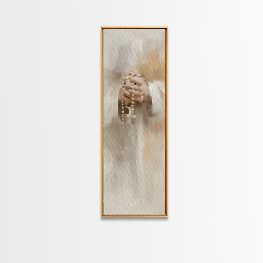 Grace In Stillness – Framed Canvas Print – Christian Art – Christian Wall Art – Christian Art Canvas – Skinny Art – Christian Gift – Christ