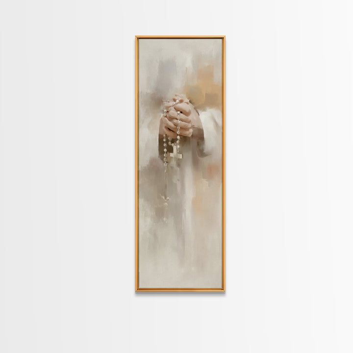 Grace In Stillness – Framed Canvas Print – Christian Art – Christian Wall Art – Christian Art Canvas – Skinny Art – Christian Gift – Christ