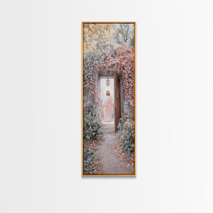 Lantern Of Hope – Framed Canvas Print – Christian Art Print – Christian Wall Art – Skinny Art – Jesus Painting