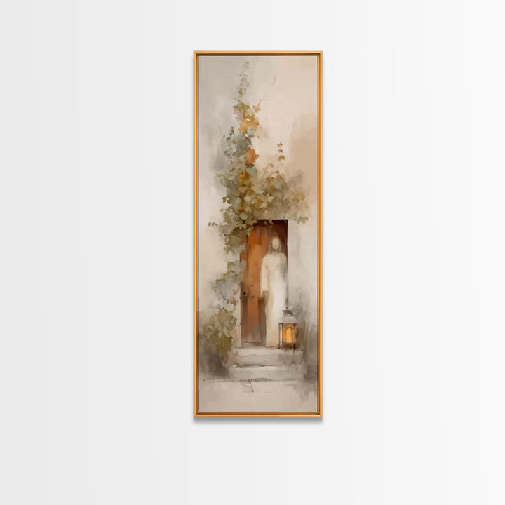 Light Of Mercy – Framed Canvas Print – Skinny Art – Christian Art Canvas – Jesus Painting – Christian Christmas Art