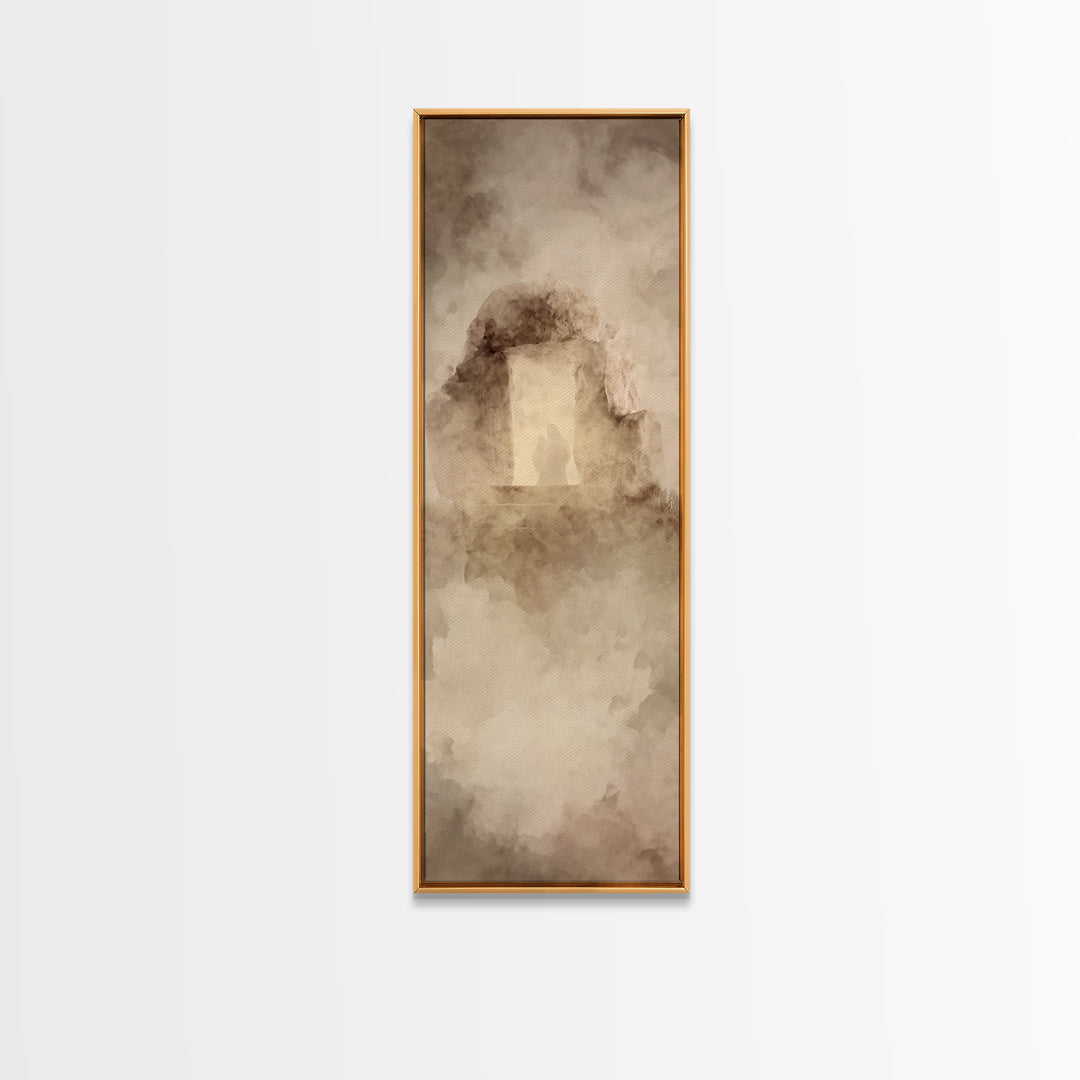 Eternal Rising – Framed Canvas Print – Christian Wall Art – Christian Art Canvas – Skinny Art – Jesus Painting – Modern Christian Painting