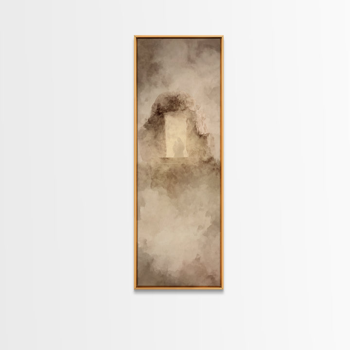 Eternal Rising – Framed Canvas Print – Christian Wall Art – Christian Art Canvas – Skinny Art – Jesus Painting – Modern Christian Painting