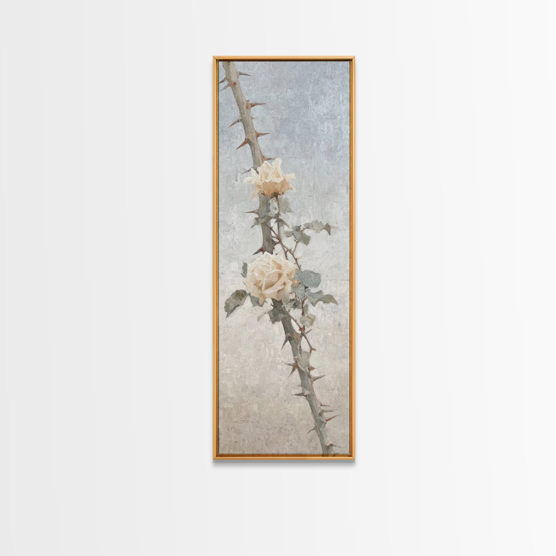 Thorns And Mercy | Framed Canvas Print | Christian Art Canvas | Christian Wall Art | Christian Gift | Christian Decoration | Narrow Art
