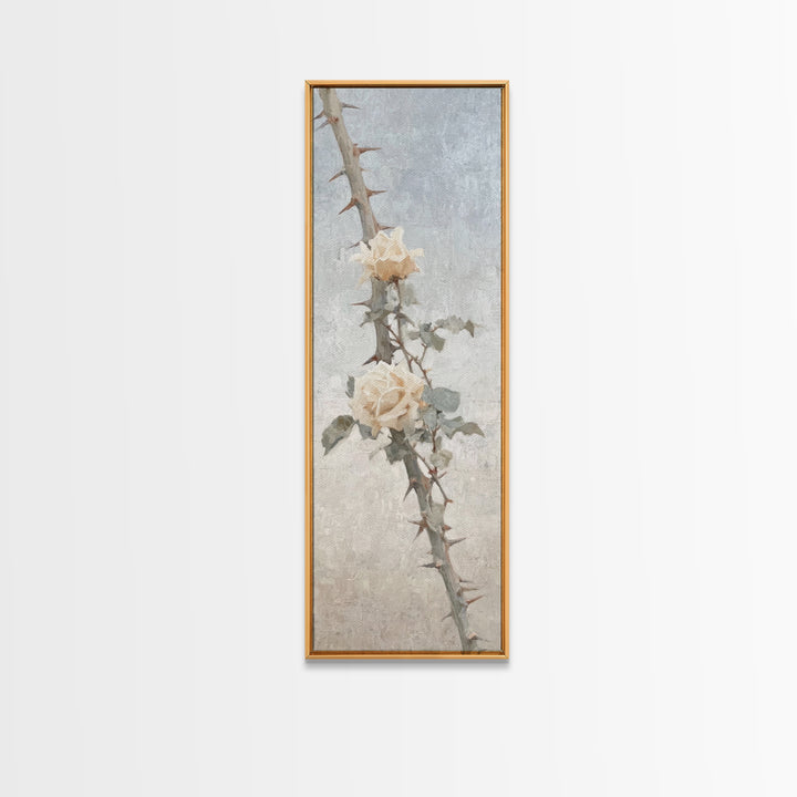 Thorns And Mercy | Framed Canvas Print | Christian Art Canvas | Christian Wall Art | Christian Gift | Christian Decoration | Narrow Art