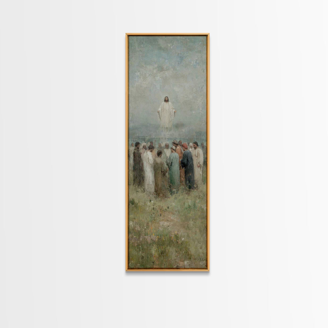 Ascending Glory | Framed Canvas Print | Skinny Art | Christian Wall Art | Jesus Painting | Christian Art Canvas | Christmas Art