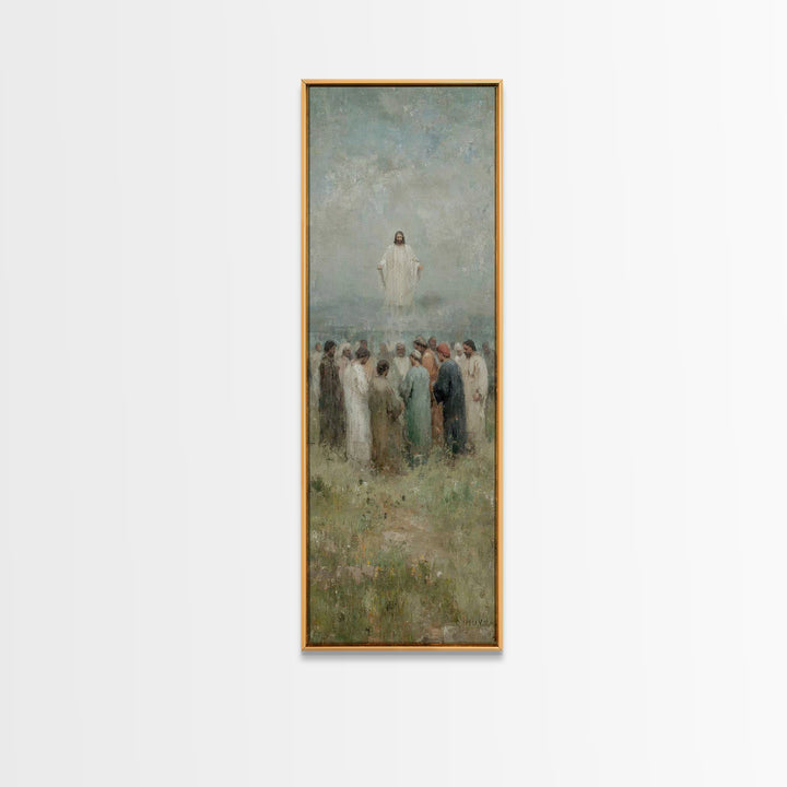 Ascending Glory | Framed Canvas Print | Skinny Art | Christian Wall Art | Jesus Painting | Christian Art Canvas | Christmas Art