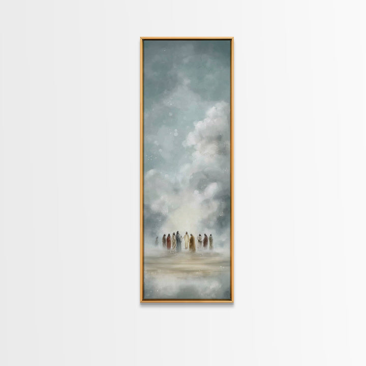 Clouds Of Wonder – Framed Canvas Print – Skinny Art – Christian Art Canvas – Christian Wall Art – Jesus Painting – Christmas Art