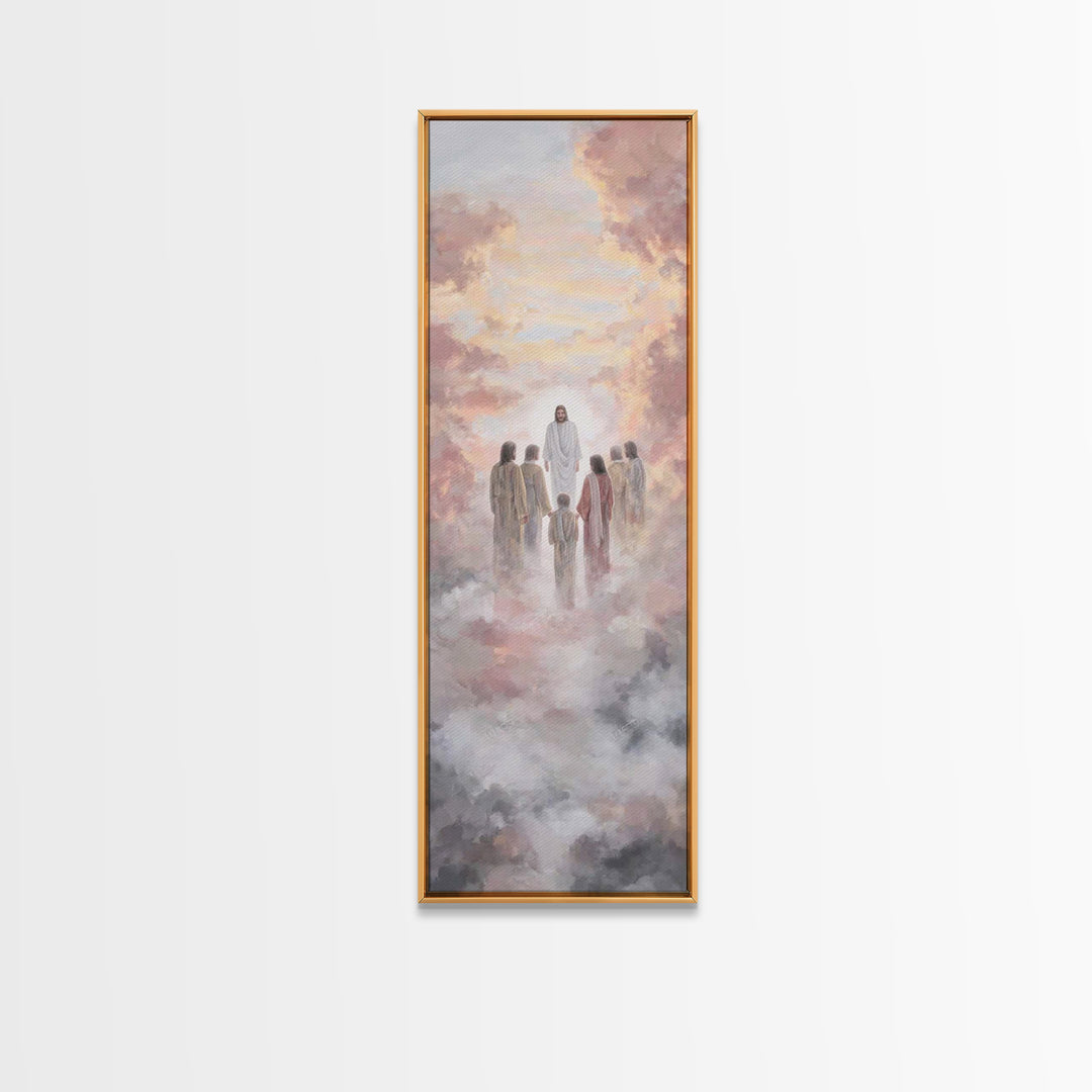 Celestial Disciples – Framed Canvas Print – Skinny Art – Christian Art Canvas – Christian Wall Art – Jesus Painting – Christian Christmas A