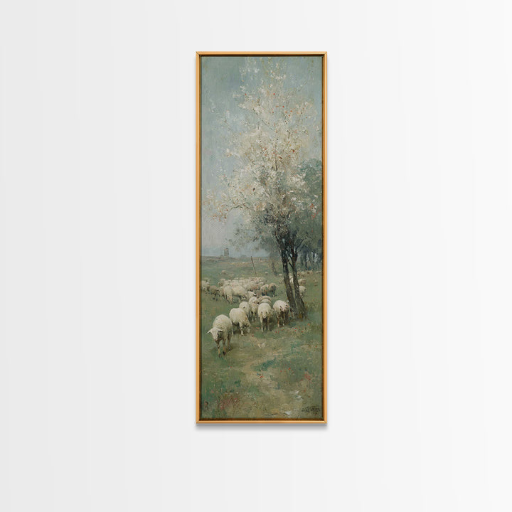 Fields Of Covenant – Framed Canvas Print – Christian Art Canvas – Christian Art – Christian Wall Art – Jesus Painting – Narrow Art