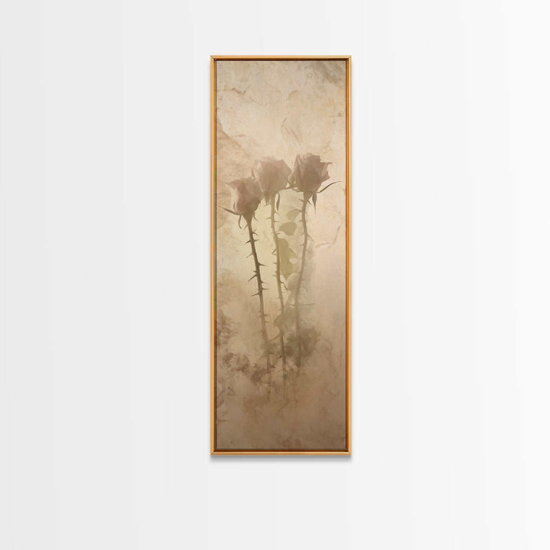 Thorns Of Mercy | Framed Canvas Print | Skinny Art | Christian Art Canvas | Christian Wall Art | Subtle Christian Art | Modern Christian Ar