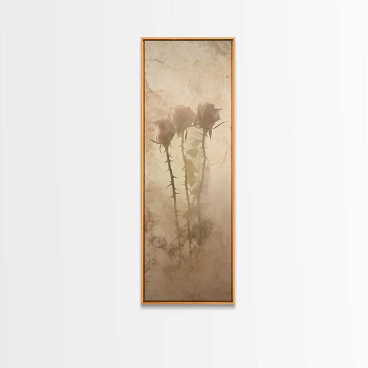 Thorns Of Mercy | Framed Canvas Print | Skinny Art | Christian Art Canvas | Christian Wall Art | Subtle Christian Art | Modern Christian Ar
