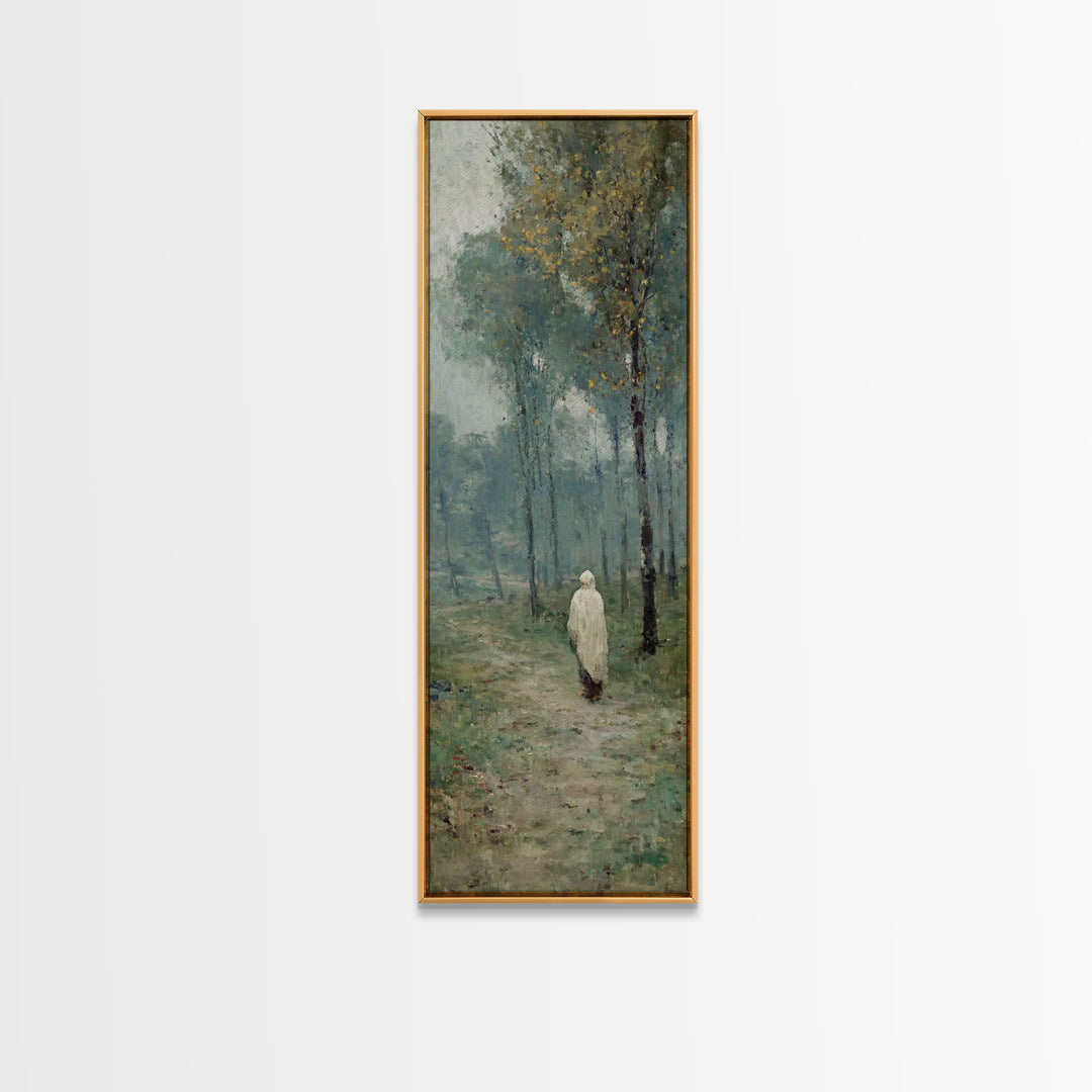 Stillness Of Eden - Framed Canvas Print - Christian Art Canvas - Jesus Painting - Narrow Art - Christian Wall Art