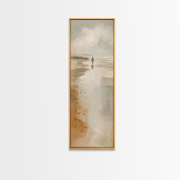 Dawn Of Peace – Framed Canvas Print – Christian Wall Art – Christmas Art – Tall Skinny Art Print – Christian Art Canvas – Jesus Painting