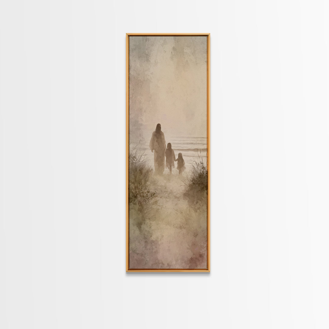 Garden Of Comfort – Framed Canvas Print – Christian Painting – Christian Art Canvas – Skinny Art – Christian Christmas – Jesus Painting