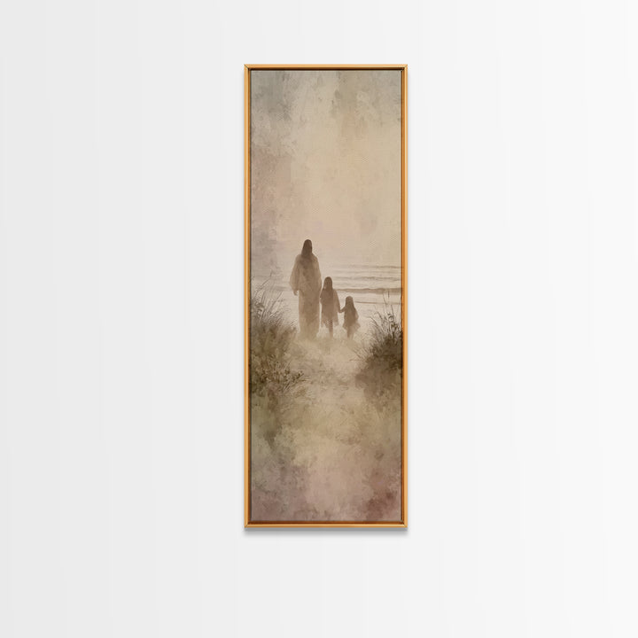 Garden Of Comfort – Framed Canvas Print – Christian Painting – Christian Art Canvas – Skinny Art – Christian Christmas – Jesus Painting