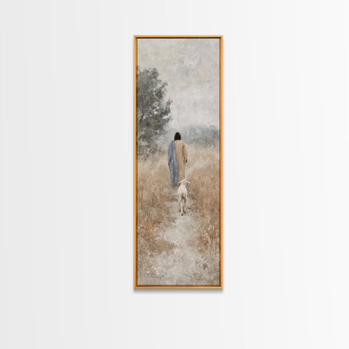 Dawn Of Promise | Framed Canvas Print | Skinny Art | Christian Art Canvas | Christian Wall Art | Jesus Painting | Christmas Art
