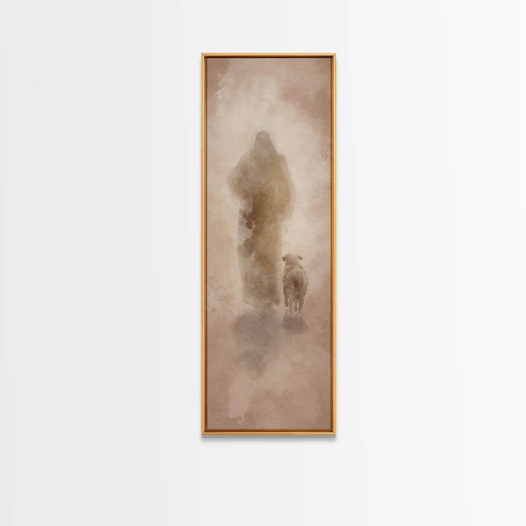 Forest Of Grace – Framed Canvas Print – Tall Skinny Art Print – Christian Wall Art – Jesus Painting – Christian Canvas – Christmas Art