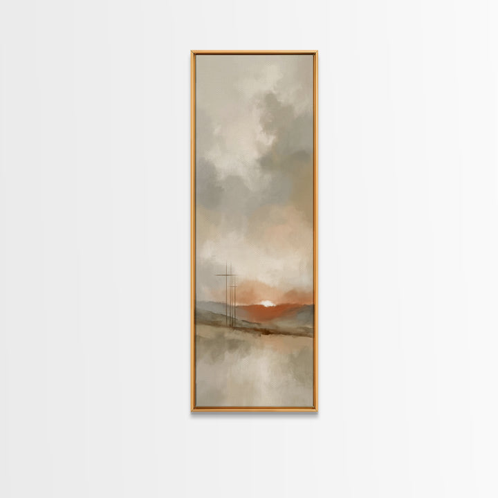 Threefold Mercy – Framed Canvas Print – Skinny Art – Christian Wall Art – Modern Christian Painting – Christian Art Canvas – Christian Gift