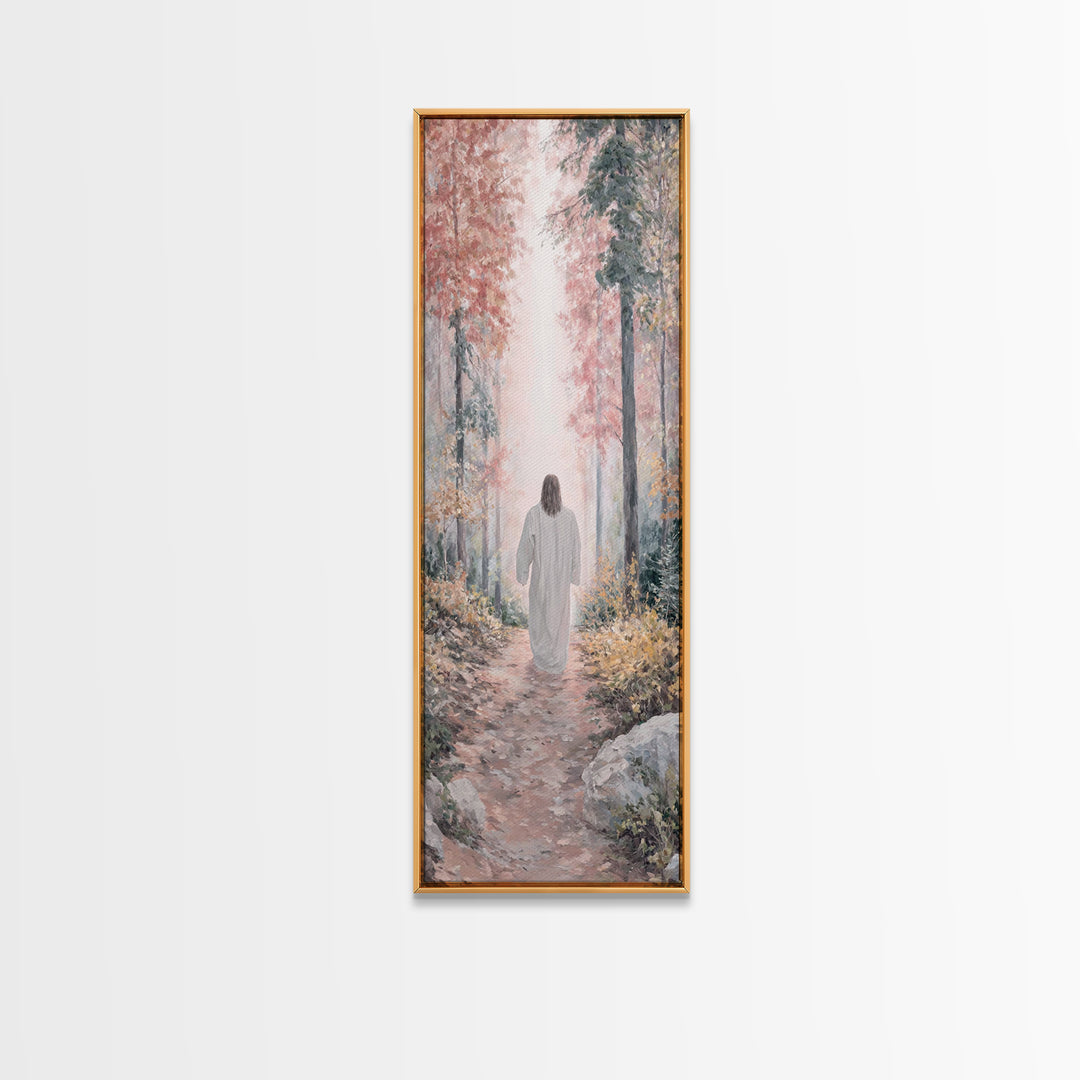 Walk Of Grace, Framed Canvas Print, Skinny Art, Christian Art Canvas, Christian Wall Art, Christian Painting, Christian Gift Ideas