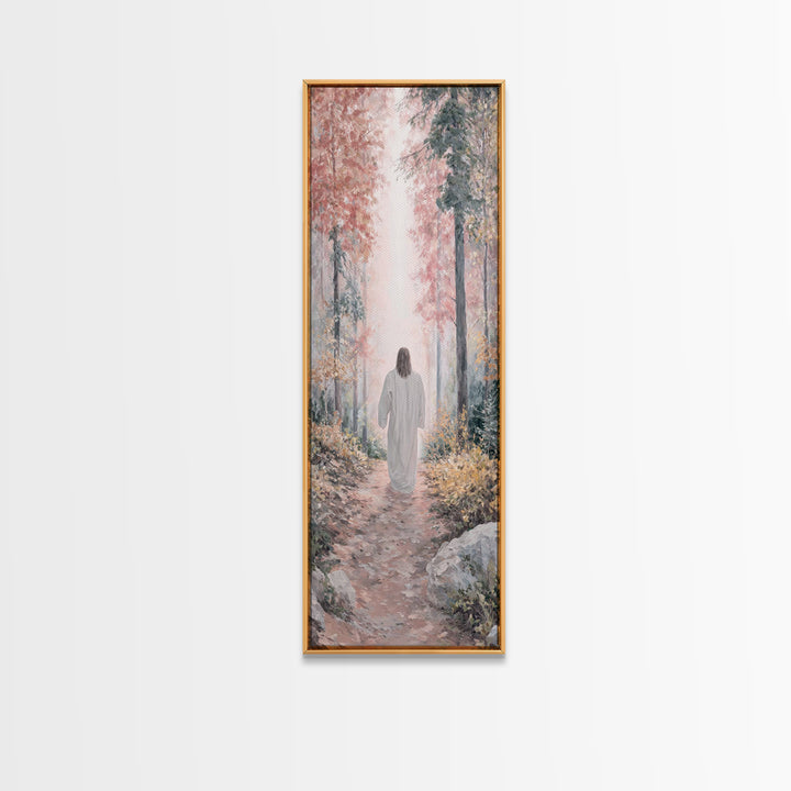 Walk Of Grace, Framed Canvas Print, Skinny Art, Christian Art Canvas, Christian Wall Art, Christian Painting, Christian Gift Ideas