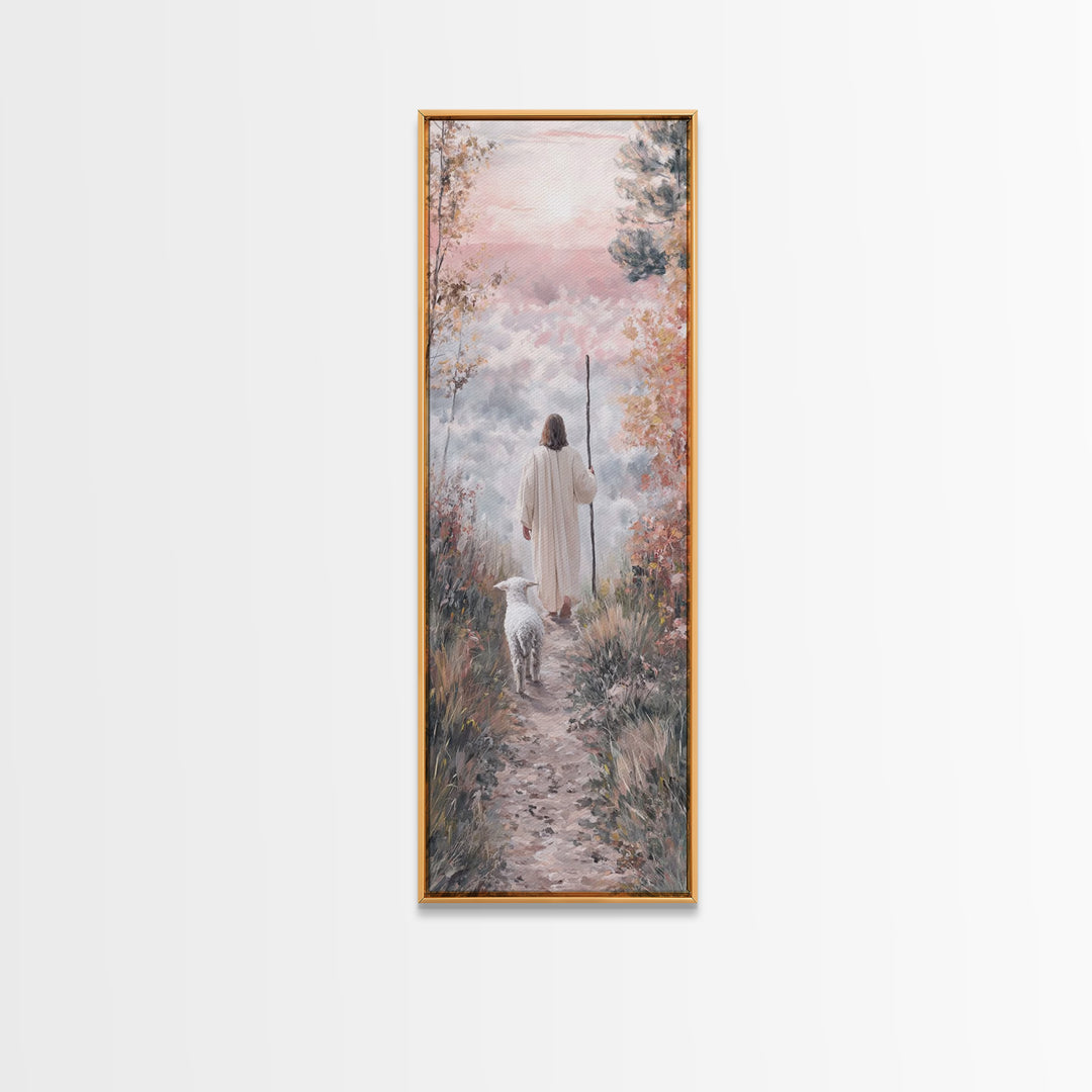 Morning Of Hope | Framed Canvas Print | Skinny Art | Christian Art Print | Jesus Canvas Art | Christian Painting | Christmas Wall Art