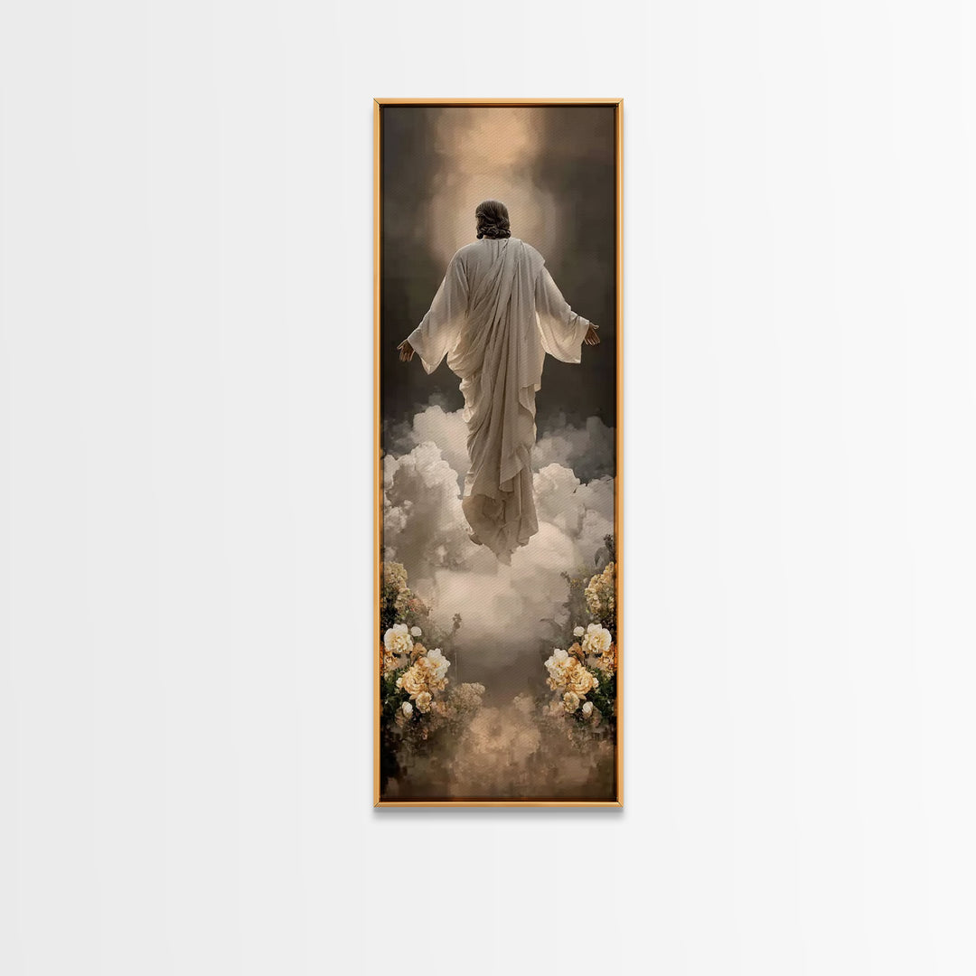 Rising Glory | Framed Canvas Print | Skinny Art | Jesus Painting | Christian Wall Art | Christian Art Canvas | Modern Christian Art