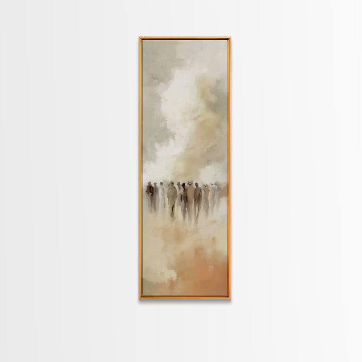 Cloudborn Gathering – Framed Canvas Print – Tall Narrow Wall Art – Christian Wall Art – Christian Art Canvas – Christian Painting – Christi