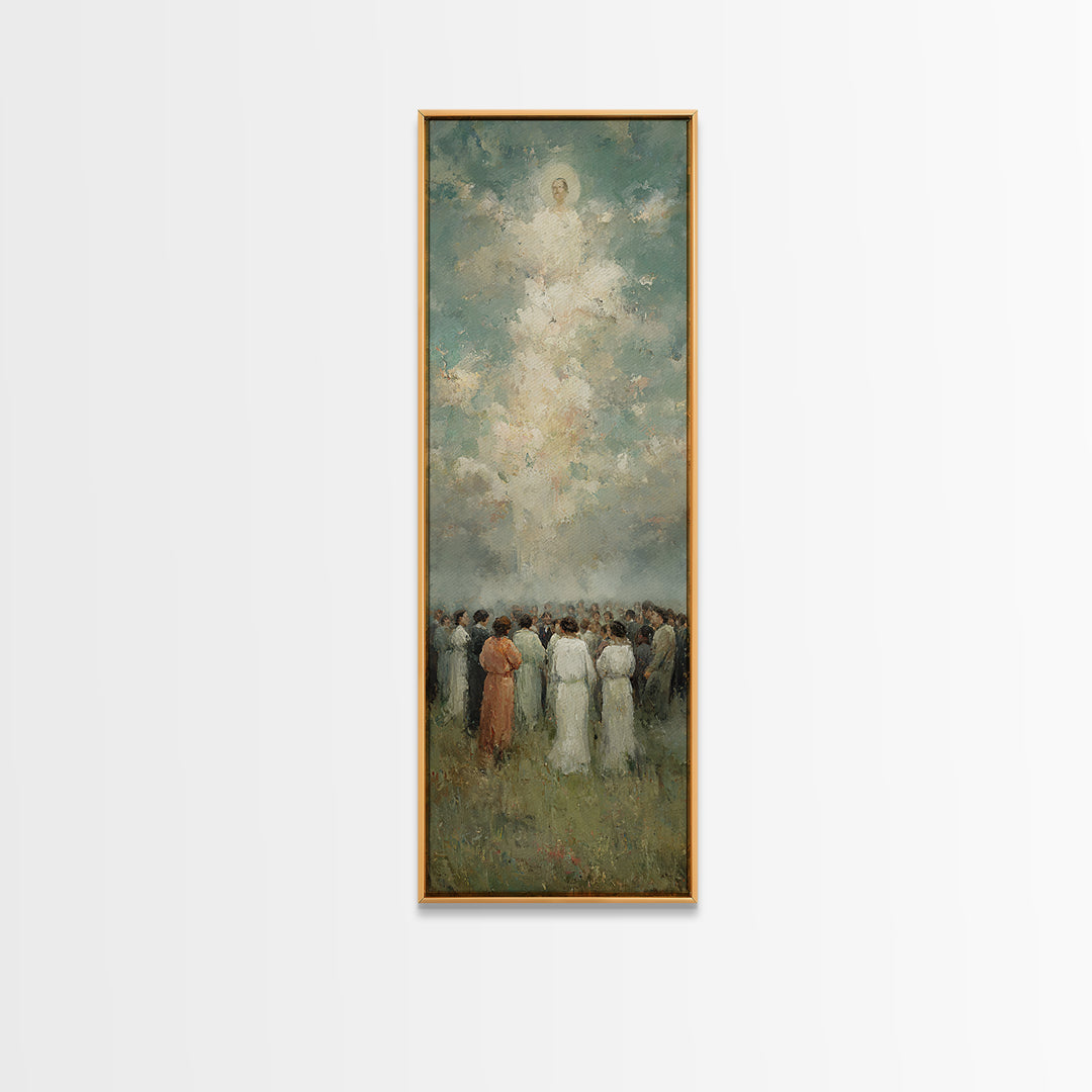 Gathered In Light – Framed Canvas Print – Narrow Art – Christian Wall Art – Christian Art – Christian Art Canvas – Christian Painting – Chr