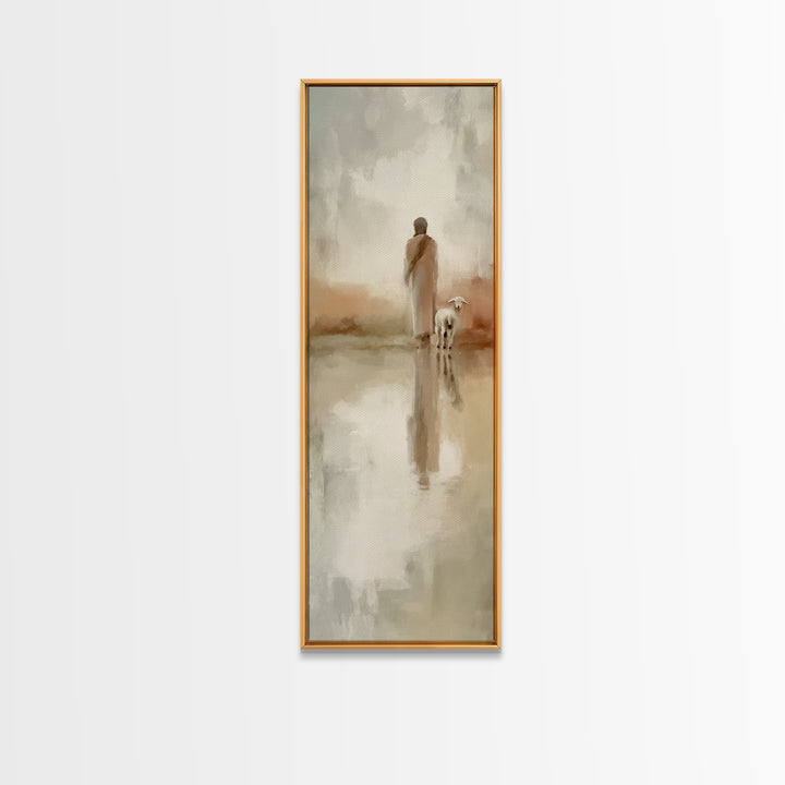 Dawn Of Grace – Framed Canvas Print – Christian Art Canvas – Christian Painting – Jesus Painting – Tall Narrow Wall Art – Christian Christm