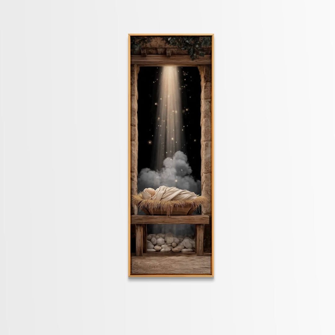Star Of Promise, Framed Canvas Print, Christian Wall Art, Christian Art Canvas, Christmas Art, Christian Christmas Art, Christian Decor, Ar
