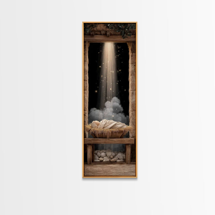 Star Of Promise, Framed Canvas Print, Christian Wall Art, Christian Art Canvas, Christmas Art, Christian Christmas Art, Christian Decor, Ar