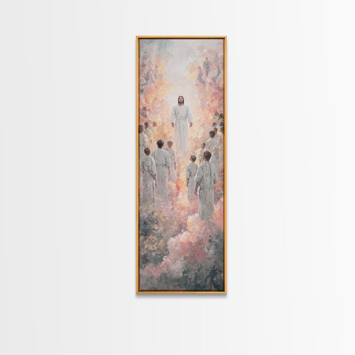Radiant Pathway – Framed Canvas Print – Narrow Art – Christian Art Canvas – Christian Wall Art – Jesus Painting – Christian Art