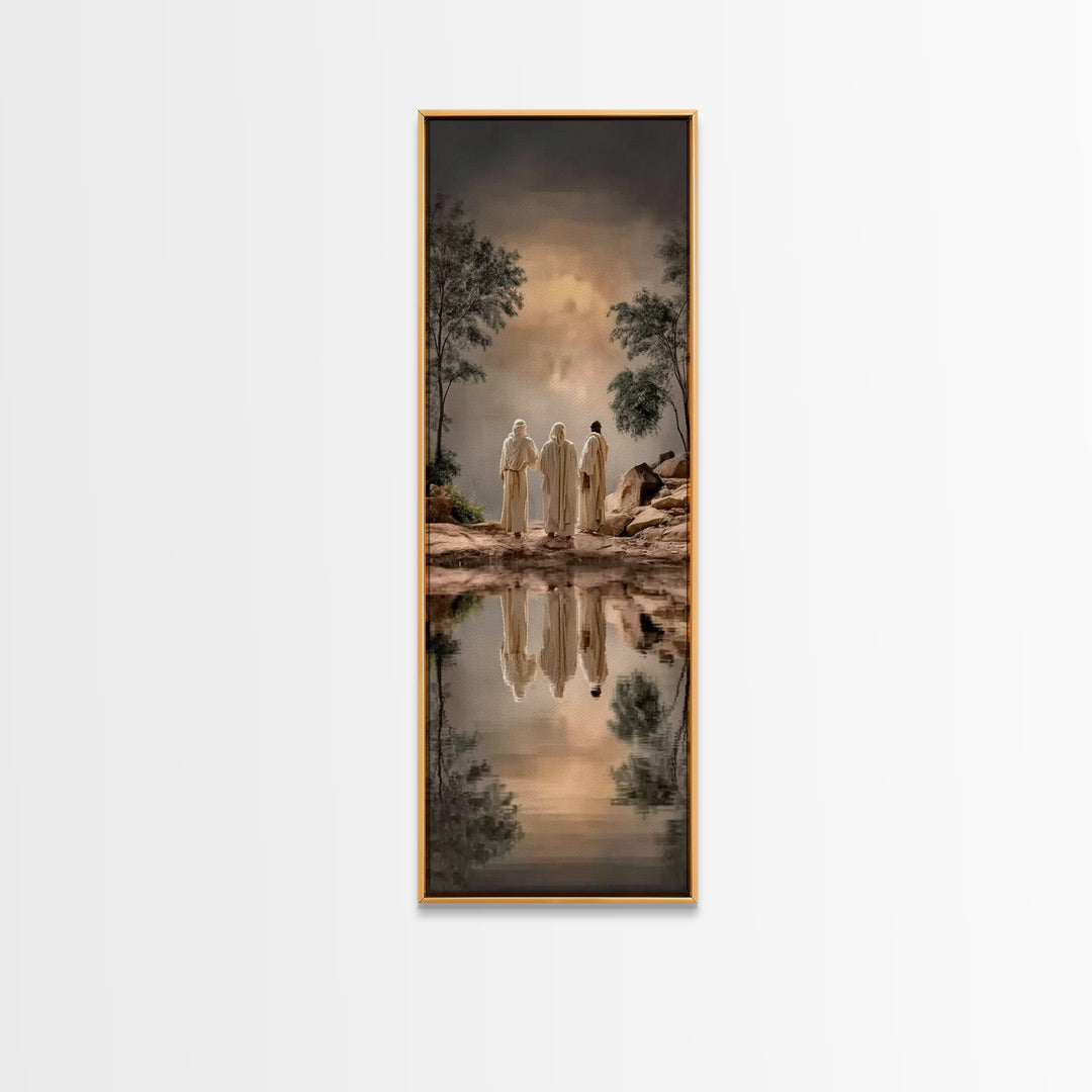 Pathway To Faith – Framed Canvas Print – Christian Wall Art – Christian Art Canvas – Narrow Art – Christian Christmas Art – Christian Art P