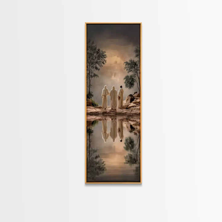 Pathway To Faith – Framed Canvas Print – Christian Wall Art – Christian Art Canvas – Narrow Art – Christian Christmas Art – Christian Art P