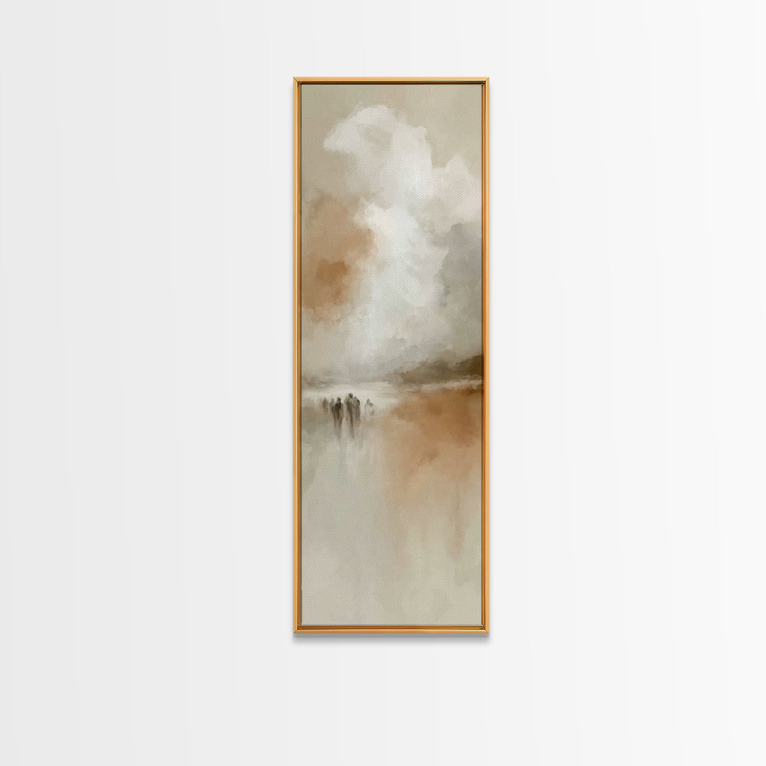 Wandering Disciples – Framed Canvas Print – Tall Skinny Art Print – Christian Art – Christian Art Canvas – Christian Wall Art – Minimalist