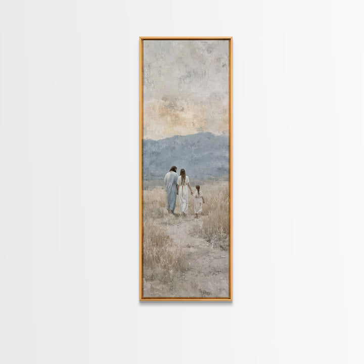 Fields Of Grace – Framed Canvas Print – Christian Art – Christian Painting – Christian Art Canvas – Skinny Art – Christian Christmas Art