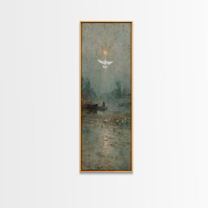 Glory Ascending – Framed Canvas Print – Christian Art Canvas – Christian Art – Christian Wall Art – Skinny Art – Christian Christmas Art