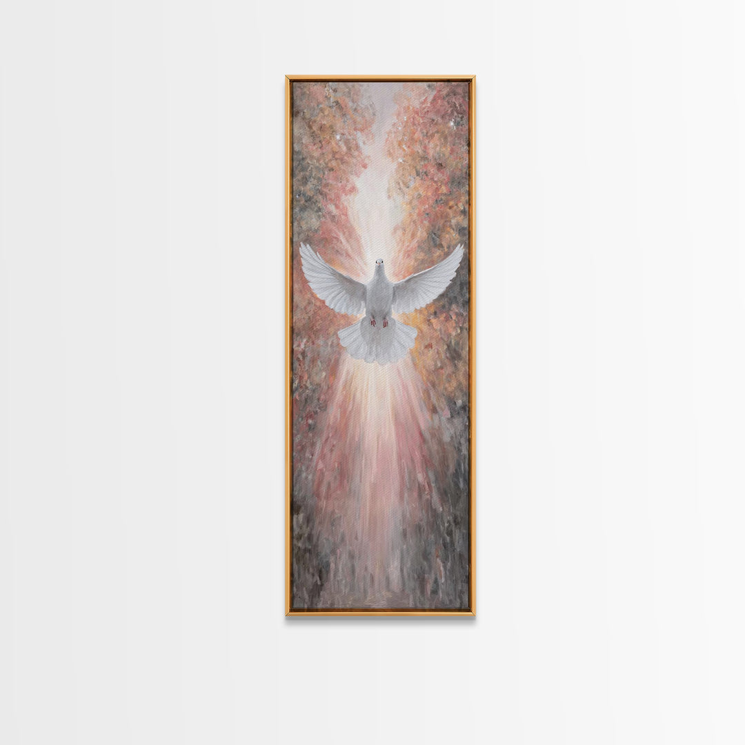 Autumn Spirit Rise – Framed Canvas Print – Christian Art Canvas – Christian Wall Art – Christian Art – Tall Skinny Art Print – Christian Pa