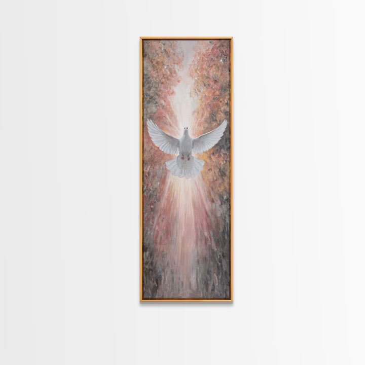 Autumn Spirit Rise – Framed Canvas Print – Christian Art Canvas – Christian Wall Art – Christian Art – Tall Skinny Art Print – Christian Pa