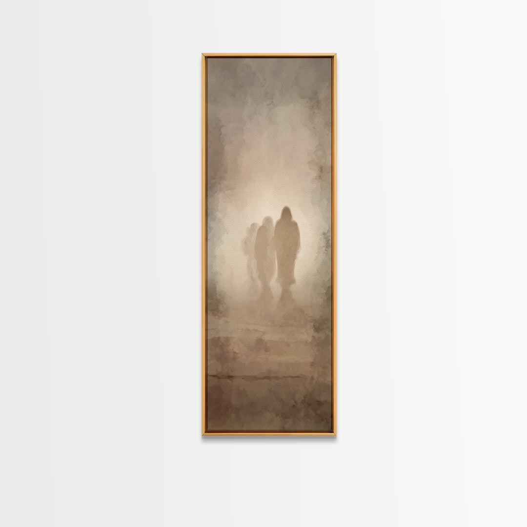 Eternal Hope Walk – Framed Canvas Print – Christian Art Canvas – Jesus Painting – Tall Narrow Wall Art – Christian Wall Art
