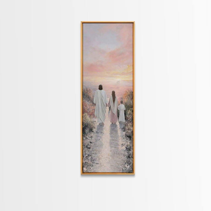 Path Of Heaven – Framed Canvas Print – Christian Art Canvas – Tall Narrow Wall Art – Christian Wall Art – Jesus Painting