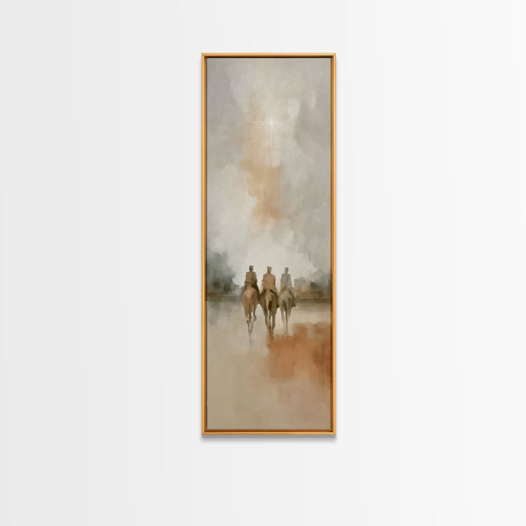 Starward Riders | Framed Canvas Print | Skinny Art | Christian Art Canvas | Christmas Art | Christian Wall Art