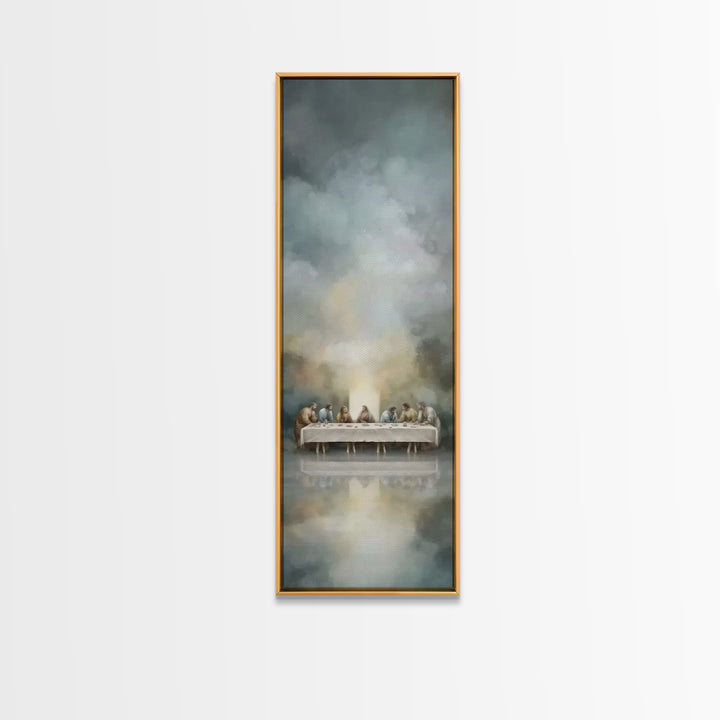 Spirit On High – Framed Canvas Print – Christian Wall Art – Narrow Art – Minimalist Christian Art – Christian Art Canvas – Modern Christian